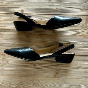 Naturalizer Black Slingback Block Heel – Est. Size 8 – Excellent condition